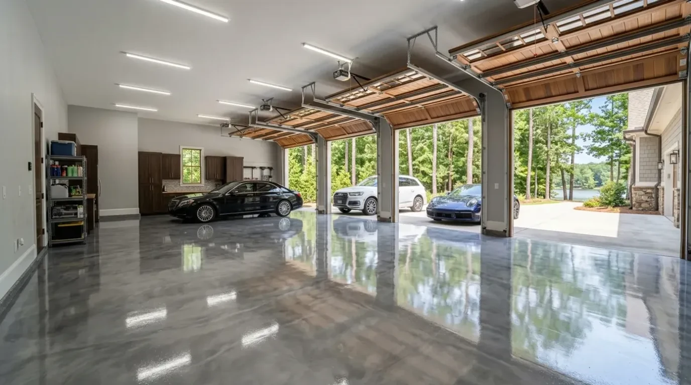 Concrete flooring project in Berkeley Lake, GA