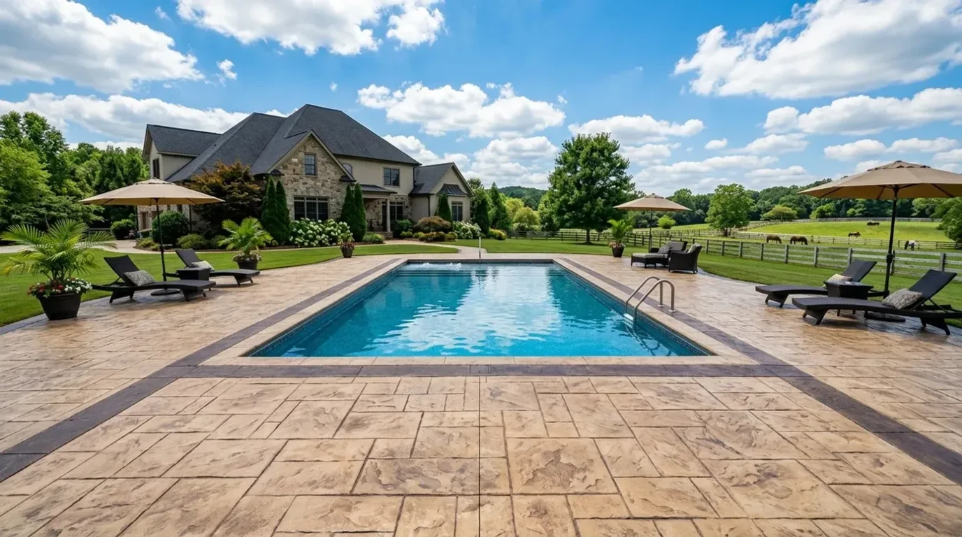 Concrete flooring project in Milton, GA