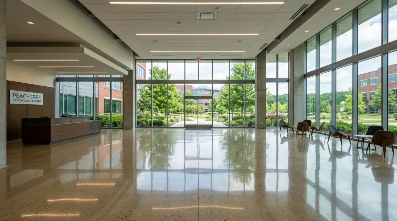 Concrete flooring project in Peachtree Corners, GA